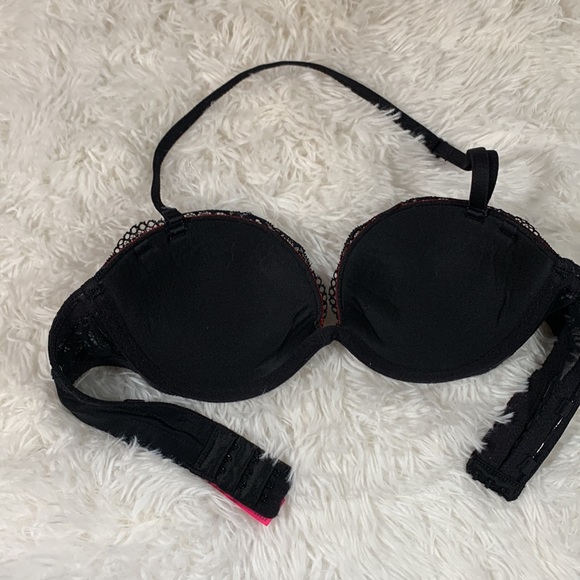 La SENZA Beyond Sexy Black & Red Rhinestone Bra 32B - Picture 6 of 10